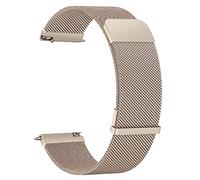 Meliya 20mm Metal Bracelet Compatible pour Samsung Watch Active 2/Active/Watch 3 41mm Femme Homme, Acier Inoxydable Réglabl, Bracelet de Replace pou Polar Ignite/Ignite 2/Ignite 3 (Or Vintage, 20mm)