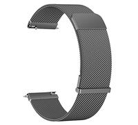 Meliya 20mm Metal Bracelet Compatible pour Samsung Watch Active 2/Active/Watch 3 41mm Femme Homme, Acier Inoxydable Réglabl, Bracelet de Replace pou Polar Ignite/Ignite 2/Ignite 3 (Gris, 20mm)