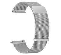 Meliya 20mm Metal Bracelet Compatible pour Samsung Watch Active 2/Active/Watch 3 41mm Femme Homme, Acier Inoxydable Réglabl, Bracelet de Replace pou Polar Ignite/Ignite 2/Ignite 3 (Argent, 20mm)