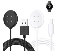 Meliya Lot de 2 câbles de charge pour Google Pixel Watch 3/Pixel Watch 2, câble de charge magnétique de rechange pour Fitbit Ace LTE (USB-C + USB-A)