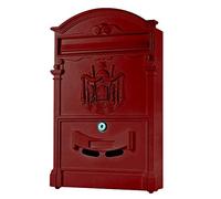 Melko Boîte aux Lettres Murale Antique Rouge
