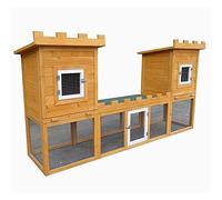 Melko® Enclos XXL pour petit animal - Avec serrure - 192 x 100 x 50 cm - En bois