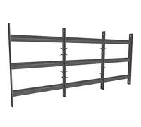 Melko Grille de fenêtre - Protection anti-effraction - En acier - 45 x 70-130 cm - Protection anti-effraction - Balustrade - Protection anti-effraction - Pour balcon, rez-de-chaussée, fenêtre de cave