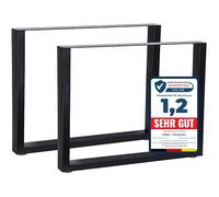 Melko Lot de 2 patins de table 100 x 72 cm - Pieds de meubles industriels - Pieds de table avec protections de sol