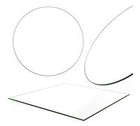 Melko Plaque de sol en verre de cheminée - Protection contre les étincelles - Verre de sécurité ESG - Dimensions et formes