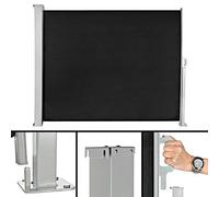 Melko Store latéral pour terrasse Noir Idéal pour la Protection Contre Le Soleil et Le Vent 160 x 0-300 cm Noir
