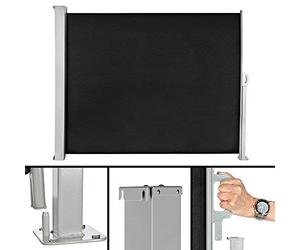 Melko Store latéral pour terrasse Noir Idéal pour la Protection Contre Le Soleil et Le Vent 160 x 0-300 cm Noir