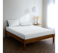 Mellanni Drap Housse 180x200 Bonnet 40 Cm - Doux, Résistant, Anti-Plis, Élastique Tout Autour - (180x200 cm, Blanc)