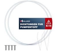 Mellbree 12005744 Lot de 2 kits de réparation, joints de pot de pompe, pour erreur E15, diamètre : 182 mm, pièces de rechange pour lave-vaisselle Siemens/Neff/Bosch 12005317,12026667