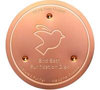 Mellbree Abreuvoir pour oiseaux - Disque en cuivre pour garder le bain d'oiseaux propre - 99,99 % - 0,6 mm - Pour une eau propre tout au long de l'année - Universel - Pour bain d'oiseaux en plein air