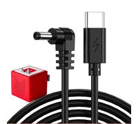 Mellbree Câble de charge pour Toniebox 1 avec coupe-câble, compatible avec Tonie Box 9 V, chargeur USB C de rechange, pour lecteur audio Toniebox, câble de charge (USB C vers DC, noir)