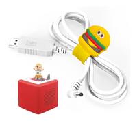 Mellbree Câble de charge pour Toniebox avec coupe-câble, compatible avec Tonie Box 9 V, chargeur USB de rechange, pour lecteur audio Toniebox, câble de charge (USB vers DC, blanc)