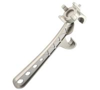 Mellbree Clé à bouchon 3 en 1 en aluminium, outil d'ouvre-seau amélioré de 24,4 cm, clé à bouchons de bonde pour fûts de 5 à 55 gallons, outil robuste sans ressort pour la maison, usage industriel