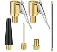 Mellbree Kit d'adaptateurs de valve compatibles avec Bosch EasyPump, comprend 1 rallonge de valve, 2 adaptateurs de valve de voiture, 3 embouts de valve différents, convient pour pneus de voiture