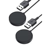 Mellbree Lot de 2 câbles de charge compatibles avec Galaxy Watch 8/7/Ultra/6/6, montre intelligente pour Samsung Galaxy Watch 5/5 Pro/4/4 Classic/3/Active 1/2, câble USB magnétique de 1 m