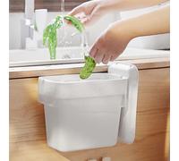 Melldrry Poubelle Suspendue avec Couvercle pour Cuisine Camping, 4L Poubelle de Cuisine Pliable de Cuisine pour Voiture/Salle de Bain/Bureau