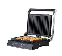 Mellerware - Grille électrique Hotty! 2000 W | Menus programmables | Plaques amovibles avec température indépendante 90-230 ºC | Minuterie | Ouverture 180º | Antiadhésif sans PFOA | Noir