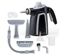 Mellerware - Nettoyeur à vapeur Fush! | Nettoyeur à Main Portable | 1050W | Multifonctions | Réservoir 380mL | 9 accessoires pour la maison, la salle de bain, la cuisine, tapis, moquettes | Noir