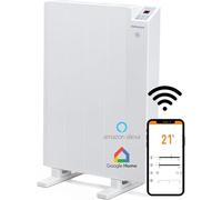 Mellerware - Radiateur électrique programmable Comfy! | 600W Basse consommation | 3 modes + fonction fenêtre ouverte | Système anti-basculement | Radiateur 10m2 | Google Home Alexa | Small