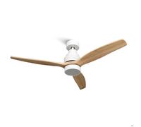 Mellerware - Ventilateur plafond Brizy Bright! | DC 45W | 6 vitesses | LED réglable | Télécommande | Bois clair
