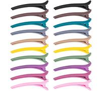 MELLIEX 20pcs Pince Cheveux Crocodile Pinces à Bec de Canard Multicolore Barrettes en Plastique Clips de Coiffure pour Filles Femmes