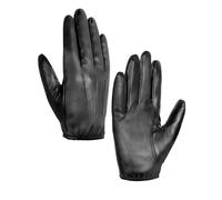 MELLIEX Gants en Cuir pour Hommes, Écran Tactile PU Mitaine Cuir Mode Noir Gants de Conduite Mince non Doublés