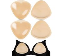 MELLIEX Rembourrage Soutien-Gorge, 2 Paires Coussinet Soutien Gorge Amovibles pour Soutiens-Gorge de Bikini pour Femmes, Filles (Nude-L)