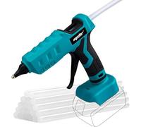 Mellif Pistolet à colle chaude sans fil 100 W pour batterie Makita 18 V L - Alimenté par batterie Li-ion - Bâtons de 11 mm (outil nu, pas de batterie, pas de chargeur), Bleu, (MG18-DW)