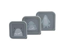 Mellis Trixie - Boîtes à Goûter pour Enfants - 3 Pièces (Mr. Shark)