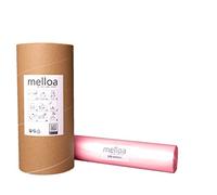 MELLOA Kit de recharge pour remplir 10 cartouches de seau à couches compatible avec Tommee Tippee Sangenic TEC Simplee Twist & Click et bien d'autres en cassettes (Rose, 100m + tube en papier)