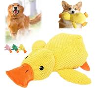 Mellow Dog Calming Duck Dog Toy, Calming Duck Dog Toy,Yellow Duck Dog Toy, Cute Calming Duck Dog Toy with Soft Squeaker,The Mellow Dog Calming Duck for Dogs(A)
