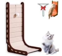 Mellowkin Cat Scratcher, 2025 Vertical Felt Cat Scratcher, Triangular Vertical Integrated Scratching Board with Cat Bed, Durable Easy to Clean (L-C)