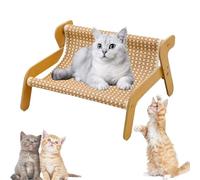 Mellowkin Cat Scratcher Couch, 2-in-1 Cat Scratch Lounge Couch Sofa with Durable Sisal Surface, Ergonomic Scratcher Bed for Indoor Pets to Relax, Play & Protect Furniture (Style B)