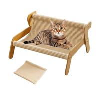 mellowkin Cat Scratcher Couch,The Claw Lounge,Pet Wavy Rocker,2-in-1 Cat Scratch Pad and Lounger,Sisal Chair for Indoor Cats, Comes with Replacement Pads,Durable and Durable (A+Replacement Pads)