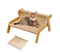 mellowkin Cat Scratcher Couch,The Claw Lounge,Pet Wavy Rocker,2-in-1 Cat Scratch Pad and Lounger,Sisal Chair for Indoor Cats, Comes with Replacement Pads,Durable and Durable (B+Replacement Pads)