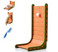 Mellowkin Cat Scratcher, Mellowkin Felt Cat Scratcher, Ramp Triangular Vertical Felt Cat Board, with Plush Ball Toys, Durable Easy to Clean (#2)