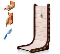 Mellowkin Cat Scratcher, Mellowkin Felt Cat Scratcher, Ramp Triangular Vertical Felt Cat Board, with Plush Ball Toys, Durable Easy to Clean (#1)