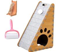 Mellowkin Griffoir pour chat, tapis d'escalade pour chat résistant à l'usure, ne perd pas ses poils, planche triangulaire verticale en feutre, tapis griffoir pour chats de type L, facile à nettoyer et
