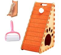 Mellowkin Griffoir pour chat, tapis d'escalade pour chat résistant à l'usure, ne perd pas ses poils, planche triangulaire verticale en feutre, tapis griffoir pour chats de type L, facile à nettoyer et