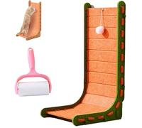 Mellowkin Griffoir pour chat, tapis d'escalade pour chat résistant à l'usure, ne perd pas ses poils, planche triangulaire verticale en feutre, tapis griffoir pour chats de type L, facile à nettoyer et