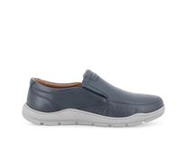Melluso Baskets en Cuir Bleu à Enfiler u56069 42