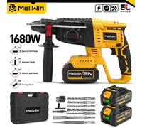 MELLWIN 3 en 1 marteau électrique sans brosse marteau à percussion multifonction pour acier béton bois pour Makita 18V batterie broche Only Hammer Drill
