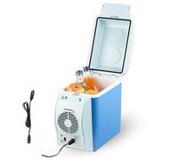 MELLYD Glacière électrique à brancher pour voiture, 7,5 L, 12 V, refroidisseur électrique à faible bruit, avec fonction de refroidissement et de chauffage, pour tous les véhicules 12 V