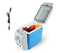 MELLYD Glacière portable pour voiture, 7,5 L, 12 V, refroidisseur de voiture à faible bruit, avec fonction de refroidissement et de chauffage, refroidisseur électrique pour voiture, cadeau cool pour