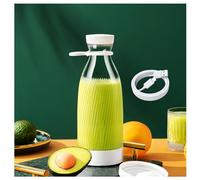 MELLYD Mini Blender Smoothie, 500 ML, Conception à 6 Lames Blender Juicely, Recharge USB Portable sans Fil Bouteille Mixeur, Convient pour Les Voyages, L'ExtéRieur, La Voiture,White