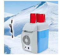 MELLYD Refroidisseur électrique à faible bruit, 7,5 L, voiture 12 V, mini réfrigérateur à faible bruit, avec fonction de refroidissement et de chauffage, refroidisseur électrique, cadeau cool pour