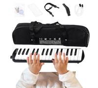 Melodica - Piano - Instrument de musique éolien - Air portable organique - Harmonica léger à 32 touches pour les élèves débutants, adultes et - Pratiquer l'enseignement de la performance