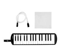 Melodica Set professionnel 32 touches avec clavier 32 touches Melodica Instrument de clavier ABS Texture Noir