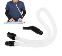 Melodica Tube, Replacement Flexible Mouthpiece Hose, Long Bendable Instrument Part, Durable Air Tube Accessory (2 Pack, White), For Kids, Teens, Boys, Girls, Women, Beginner Students