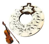 Mélodie En Bois - Cercle Des Quintes | Roue En Bois Circulaire Outil Éducatif Musical | Mélodie En Bois Outil Éducatif Musical Pour Guitare, Ukulélé, Piano, Basse | 12 × 12 × 1cm